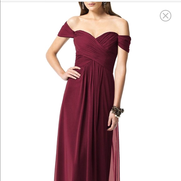 Nordstrom Dessy Ruched Chiffon Gown - Picture 1 of 3
